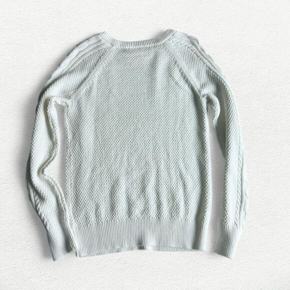 GAP White Cable Knit Oversized Sweater - Picture 2 of 7
